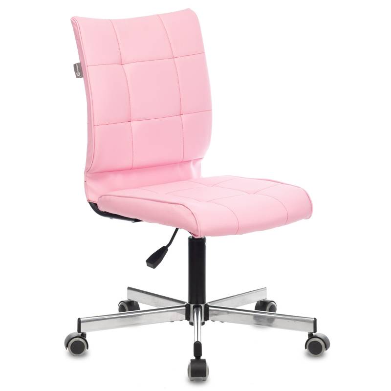 Кресло Бюрократ CH-330M светло-розовый Diamond 357 эко.кожа крестов. металл главное фото