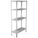 Стеллаж металл BOOMHOUSE (БУМХАУС) в1500*ш750*г300мм, 4 полки, нагрузка на стеллаж до 120 кг, белый, 291419 главное фото в маленьком размере