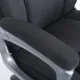 Кресло руководителя PREMIUM Solid HD-005, НАГРУЗКА до 180 кг, ткань, черное. Фото товара с разных ракурсов.
