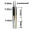 Газлифт хромированный конусный усиленный (к145-70мм) главное фото в маленьком размере