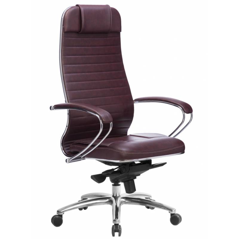 Кресло руководителя Samurai KL-1.04 (бордовая кожа) главное фото